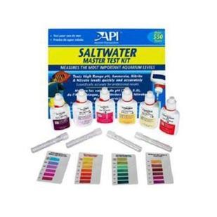 Monitor the health of your saltwater aquarium with this Master Test Kit. Simple tests with easy to read directions, this is the best way to keep track of your water chemistry, and water chemistry is the first step in fish health. Test includes High Range
 pH, Ammonia, Nitrite and Nitrate. All the essential tests for a healthy, happy aquarium environment. Includes test tubes.