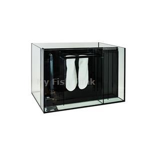
<p>65L&nbsp;Gallon VersaQuarium Glass Tank with plastic frame measures 48 1/2 x 18 1/2 x 19 3/8. NOTE, THESE GLASS TANKS ARE NOT SHIPPABLE, you will pick them up at our Los Angeles CA 90061 location.
</p>
<p>VersaQuarium with built-in Berlin Style Filter System glass tanks are skillfully manufactured and ideal for freshwater or saltwater. They are made with polished edge ‘float glass’ and assembled with a leak-free BLACK silicone sealant. Built in filter system
 in the rear of the tank is 4” wide and includes water pump and two filter socks.</p>
<p>Tank style is available in two versions;</p>
<p>* Standard with top and bottom black plastic frames and glass top included.</p>
<p>* Rimless (pictured) with no-trim and no glass top. Requires foam pad to sit upon.</p>
<p>Both versions have BLACK or SAPHIRE BLUE back choices.</p>
<p>GLASS TANKS ARE NOT SHIPPABLE, you will pick them up at our Los Angeles CA 90061 location.</p>
