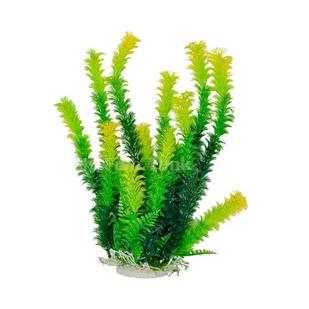 Green Plant, Light Tips 16&quot; Aquarium Plant PD-BH39 w/ Weighted Base